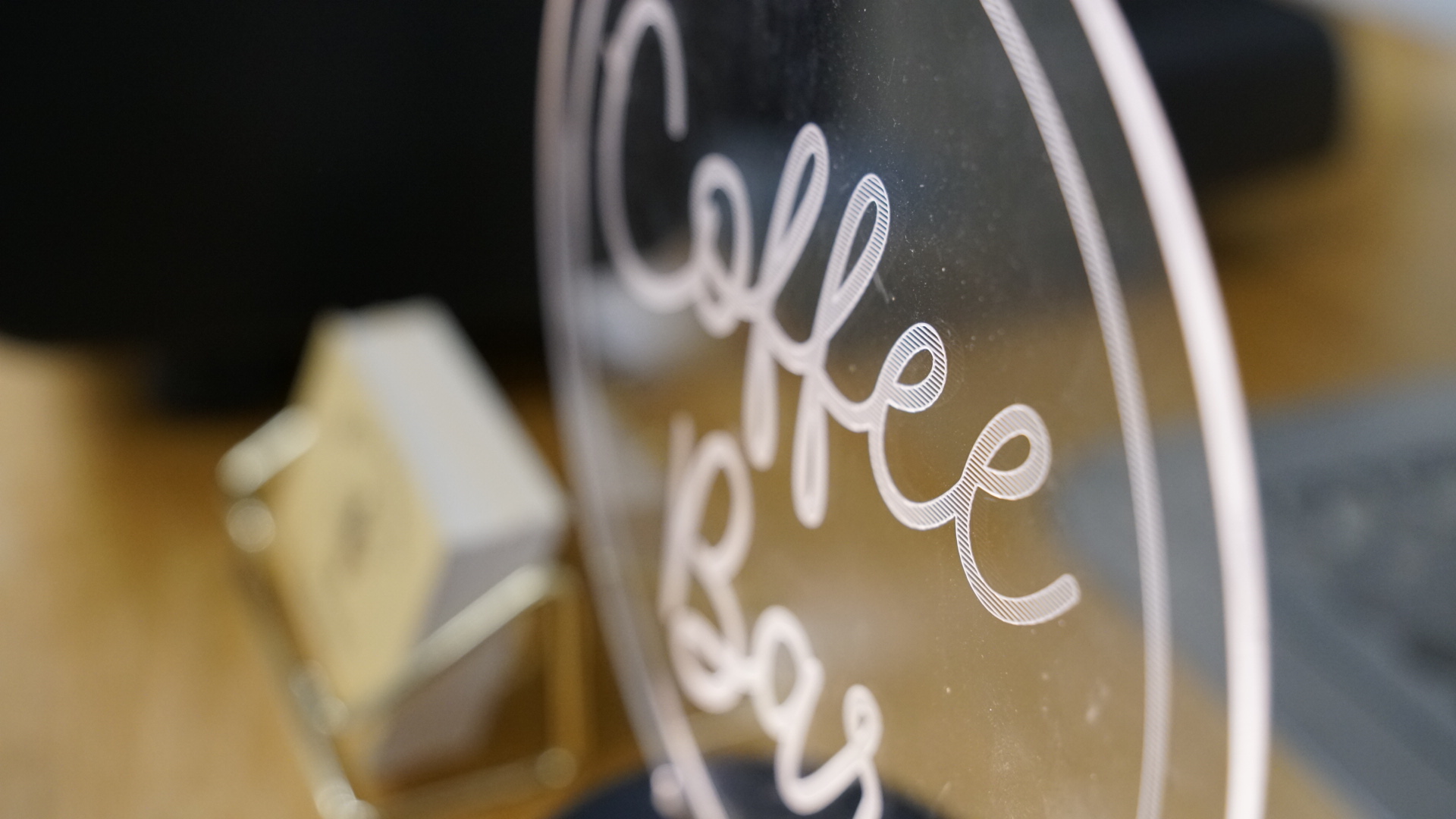 Milk & Honey Coffee branded cup with artisan coffee service